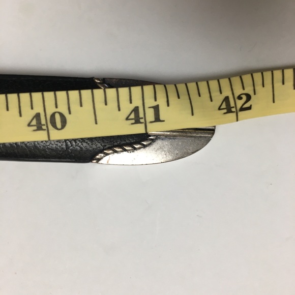 Gap Genuine Leather Belt + Faux Leather Bundle Medium Brown Black Western - Picture 10 of 10